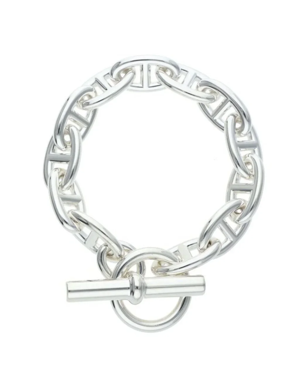 Hermes Chaine D'ancre GM Silver Bracelet
